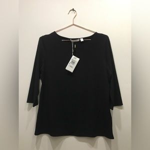 Boss Hugo boss black blouse elbow sleeve Medium size